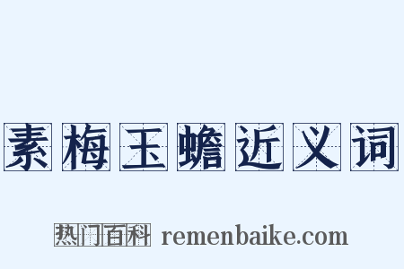 素梅玉蟾近义词是什么意思的图片